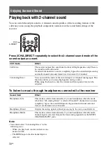 Предварительный просмотр 72 страницы Sony STR-DA3600ES - Multi Channel Av Receiver Operating Instructions Manual