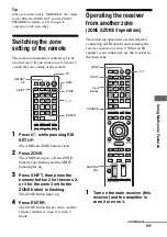 Предварительный просмотр 93 страницы Sony STR-DA3600ES - Multi Channel Av Receiver Operating Instructions Manual