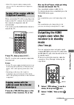 Предварительный просмотр 97 страницы Sony STR-DA3600ES - Multi Channel Av Receiver Operating Instructions Manual