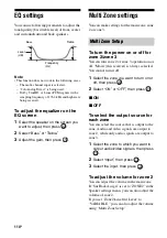 Предварительный просмотр 114 страницы Sony STR-DA3600ES - Multi Channel Av Receiver Operating Instructions Manual