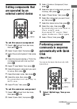 Предварительный просмотр 135 страницы Sony STR-DA3600ES - Multi Channel Av Receiver Operating Instructions Manual