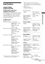 Предварительный просмотр 155 страницы Sony STR-DA3600ES - Multi Channel Av Receiver Operating Instructions Manual