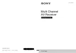 Sony STR-DA3700ES Operating Instructions Manual preview