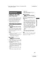 Предварительный просмотр 57 страницы Sony STR-DA4300ES - Multi Channel Av Receiver Operating Instructions Manual