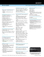 Preview for 2 page of Sony STR-DA4300ES - Multi Channel Av Receiver Specifications