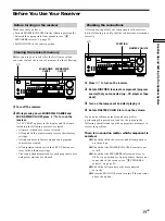 Preview for 19 page of Sony STR-DA50ES - Fm Stereo/fm-am Receiver Operating Instructions Manual