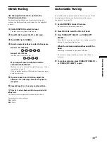 Preview for 39 page of Sony STR-DA50ES - Fm Stereo/fm-am Receiver Operating Instructions Manual