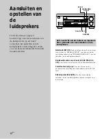 Preview for 120 page of Sony STR-DA50ES - Fm Stereo/fm-am Receiver Operating Instructions Manual