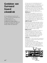 Preview for 134 page of Sony STR-DA50ES - Fm Stereo/fm-am Receiver Operating Instructions Manual