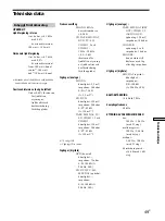 Preview for 209 page of Sony STR-DA50ES - Fm Stereo/fm-am Receiver Operating Instructions Manual