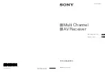 Sony STR-DA5400ES Operating Instructions Manual preview