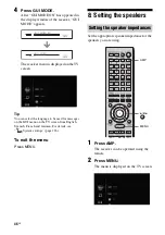 Preview for 46 page of Sony STR-DA5400ES Operating Instructions Manual