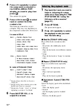 Preview for 62 page of Sony STR-DA5400ES Operating Instructions Manual