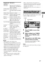 Preview for 67 page of Sony STR-DA5400ES Operating Instructions Manual