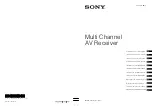 Sony STR-DA5500ES Instruction & Operation Manual preview