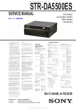 Sony STR-DA5500ES Service Manual Digest preview