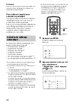 Предварительный просмотр 50 страницы Sony STR-DA5600ES - Multi Channel Av Receiver (French) Mode D'Emploi