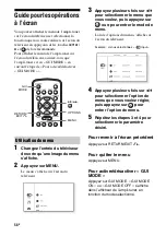 Предварительный просмотр 58 страницы Sony STR-DA5600ES - Multi Channel Av Receiver (French) Mode D'Emploi