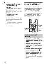 Предварительный просмотр 96 страницы Sony STR-DA5600ES - Multi Channel Av Receiver (French) Mode D'Emploi