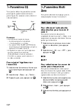 Предварительный просмотр 132 страницы Sony STR-DA5600ES - Multi Channel Av Receiver (French) Mode D'Emploi