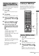 Предварительный просмотр 23 страницы Sony STR-DA6400ES - Multi Channel Av Receiver Network Manual