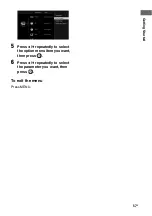 Preview for 57 page of Sony STR DA6400ES Operating Instructions Manual