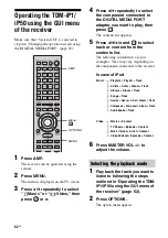 Preview for 62 page of Sony STR DA6400ES Operating Instructions Manual