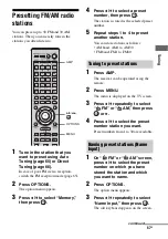 Preview for 67 page of Sony STR DA6400ES Operating Instructions Manual