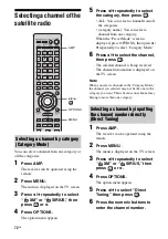 Preview for 72 page of Sony STR DA6400ES Operating Instructions Manual