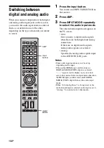 Preview for 102 page of Sony STR DA6400ES Operating Instructions Manual