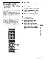 Preview for 103 page of Sony STR DA6400ES Operating Instructions Manual