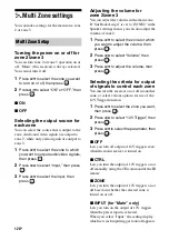 Preview for 120 page of Sony STR DA6400ES Operating Instructions Manual