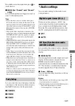 Preview for 121 page of Sony STR DA6400ES Operating Instructions Manual