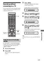 Preview for 129 page of Sony STR DA6400ES Operating Instructions Manual