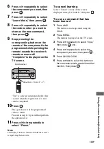 Preview for 159 page of Sony STR DA6400ES Operating Instructions Manual