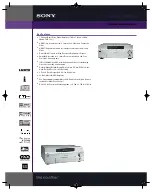 Preview for 1 page of Sony STR-DA7100ES - Fm Stereo/fm-am Receiver Specifications