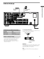 Preview for 5 page of Sony STR-DA777ES - Fm Stereo/fm-am Receiver Operating Instructions Manual