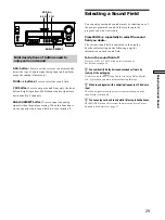 Preview for 29 page of Sony STR-DA777ES - Fm Stereo/fm-am Receiver Operating Instructions Manual