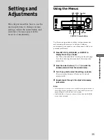 Preview for 35 page of Sony STR-DA777ES - Fm Stereo/fm-am Receiver Operating Instructions Manual