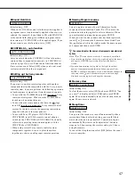 Preview for 47 page of Sony STR-DA777ES - Fm Stereo/fm-am Receiver Operating Instructions Manual