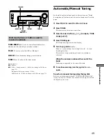 Preview for 49 page of Sony STR-DA777ES - Fm Stereo/fm-am Receiver Operating Instructions Manual