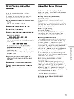 Preview for 51 page of Sony STR-DA777ES - Fm Stereo/fm-am Receiver Operating Instructions Manual