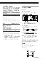 Предварительный просмотр 9 страницы Sony STR-DA80ES - Fm Stereo / Fm-am Receiver Operating Instructions Manual