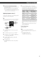 Предварительный просмотр 21 страницы Sony STR-DA80ES - Fm Stereo / Fm-am Receiver Operating Instructions Manual