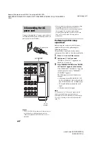 Предварительный просмотр 20 страницы Sony STR-DA9000ES - Fm Stereo/fm-am Receiver Operating Instructions Manual