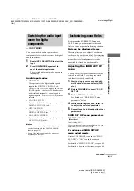 Предварительный просмотр 37 страницы Sony STR-DA9000ES - Fm Stereo/fm-am Receiver Operating Instructions Manual