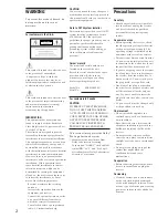 Preview for 2 page of Sony STR-DA90ESG Operating Instructions Manual