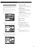 Preview for 23 page of Sony STR-DA90ESG Operating Instructions Manual