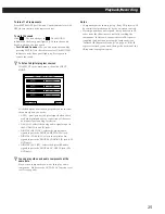 Preview for 25 page of Sony STR-DA90ESG Operating Instructions Manual