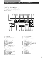 Preview for 47 page of Sony STR-DA90ESG Operating Instructions Manual